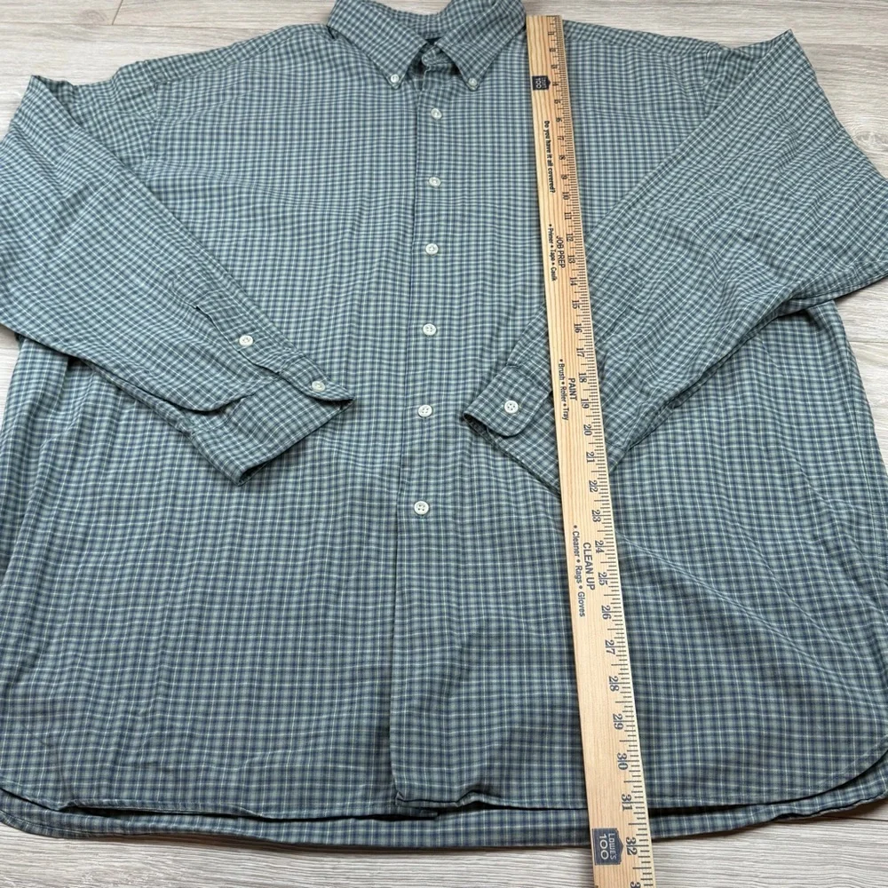 Ralph Lauren McMeel‎ Shirt Plaid Checkered Heavy Cotton Button Up Size XXL